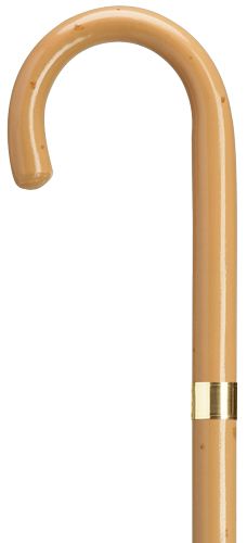 Crook Handle Cane in Northern Ash Wood with in Malacca Finish
