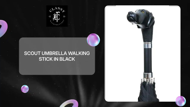 Scout Umbrella Walking Stick in Black by@Outfy