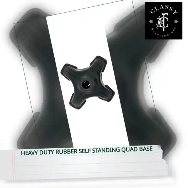 Heavy Duty Rubber Self Standing Quad Base by@Outfy