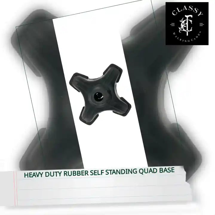 Heavy Duty Rubber Self Standing Quad Base by@Outfy