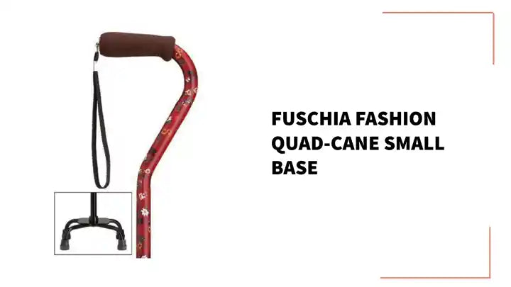 Fuschia Fashion Quad-Cane Small Base by@Outfy