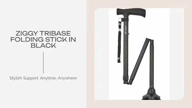 Ziggy Tribase Folding Stick in Black by@Outfy