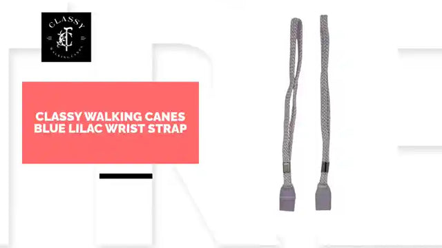 Classy Walking Canes Blue Lilac Wrist Strap by@Outfy