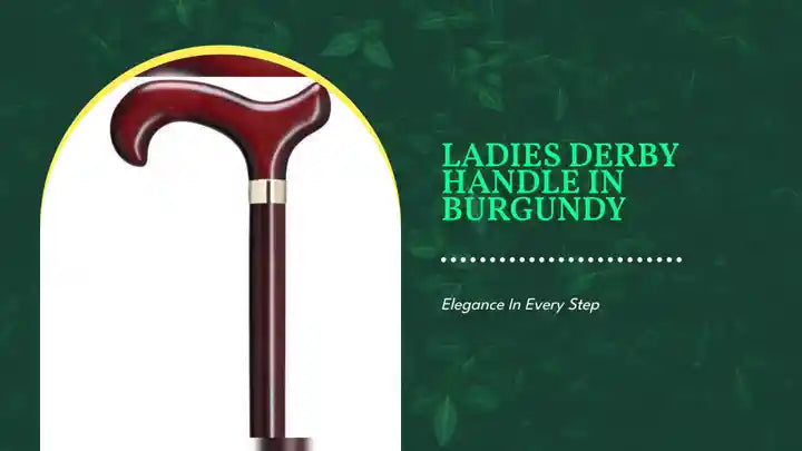 Ladies Derby Handle in Burgundy by@Outfy