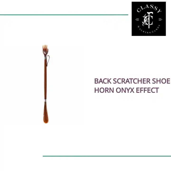 Back Scratcher Shoe Horn Onyx Effect by@Outfy