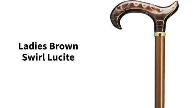 Ladies Brown Swirl Lucite by@Outfy