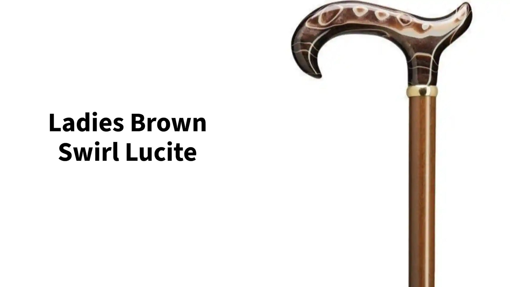 Ladies Brown Swirl Lucite by@Outfy