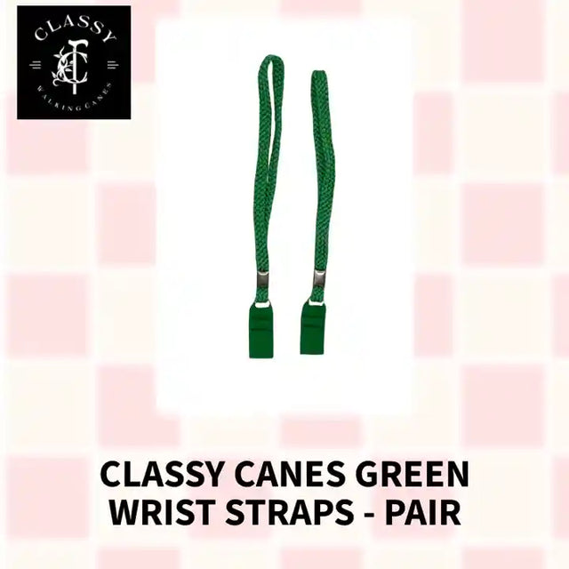 Classy Canes Green Wrist Straps - Pair by@Outfy