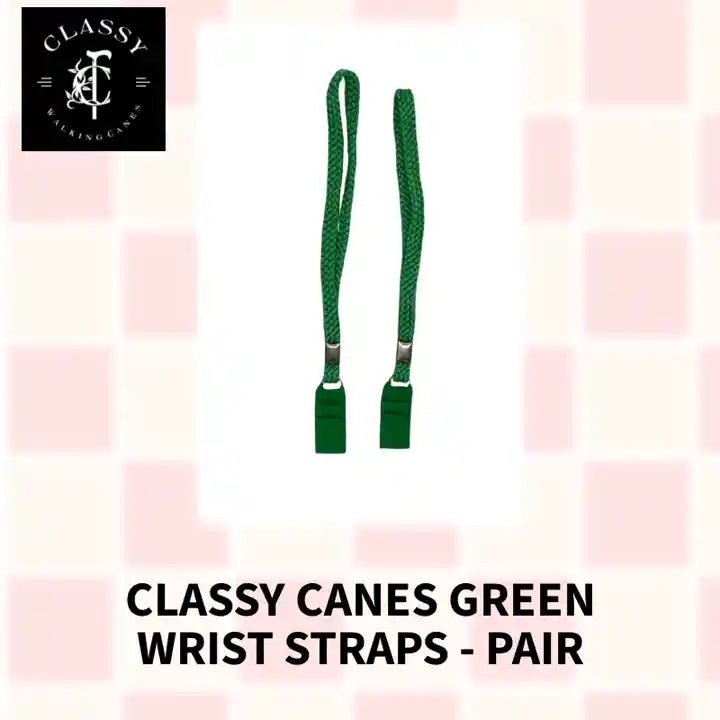 Classy Canes Green Wrist Straps - Pair by@Outfy