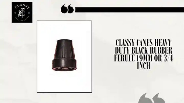 Classy Canes Heavy Duty Black Rubber Ferule 19mm or 3/4 Inch by@Outfy