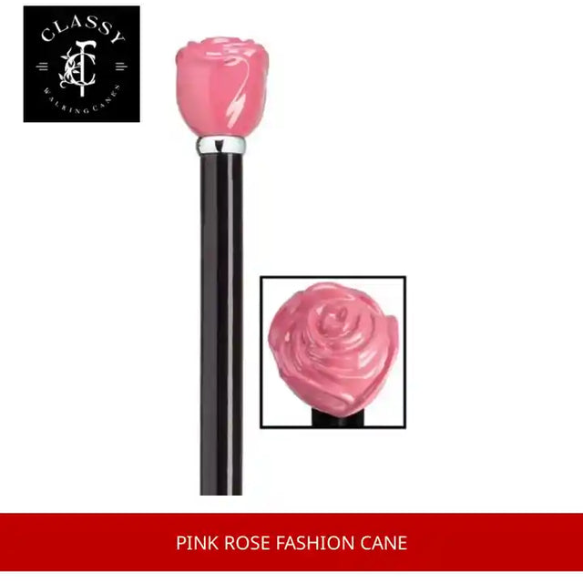 Pink Rose Fashion Cane by@Outfy