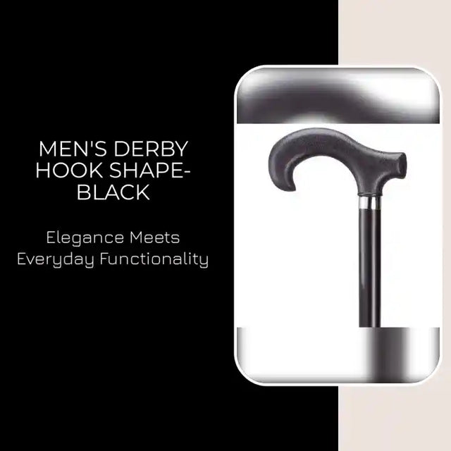 Men's Derby Hook Shape-Black by@Outfy