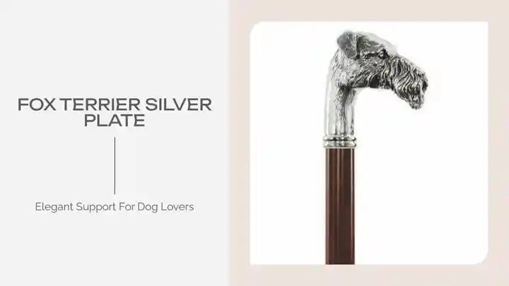 Fox Terrier Silver Plate by@Outfy