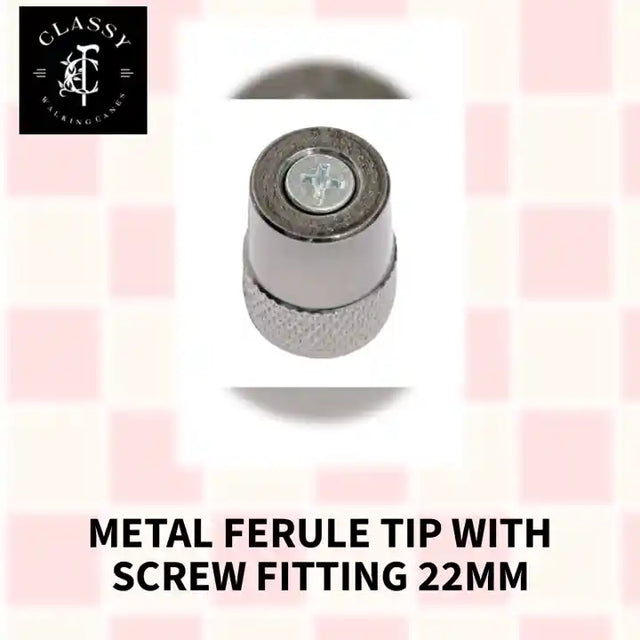Metal Ferule Tip with Screw Fitting 22mm by@Outfy