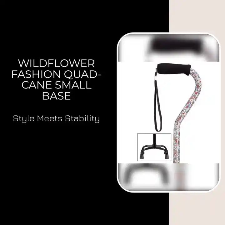 Wildflower Fashion Quad-Cane Small Base by@Outfy