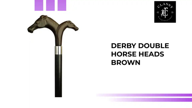 Derby Double Horse Heads Brown by@Outfy