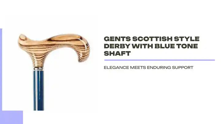 Gents Scottish Style Derby with Blue Tone Shaft by@Outfy