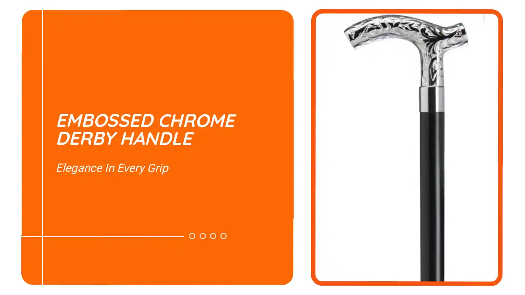 Embossed Chrome Derby Handle by@Outfy