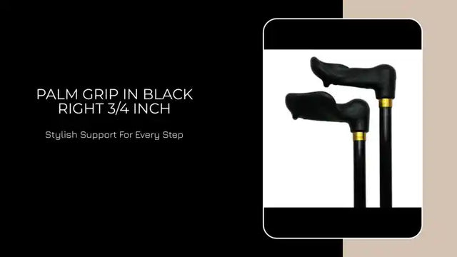 Palm Grip in Black Right 3/4 inch by@Outfy