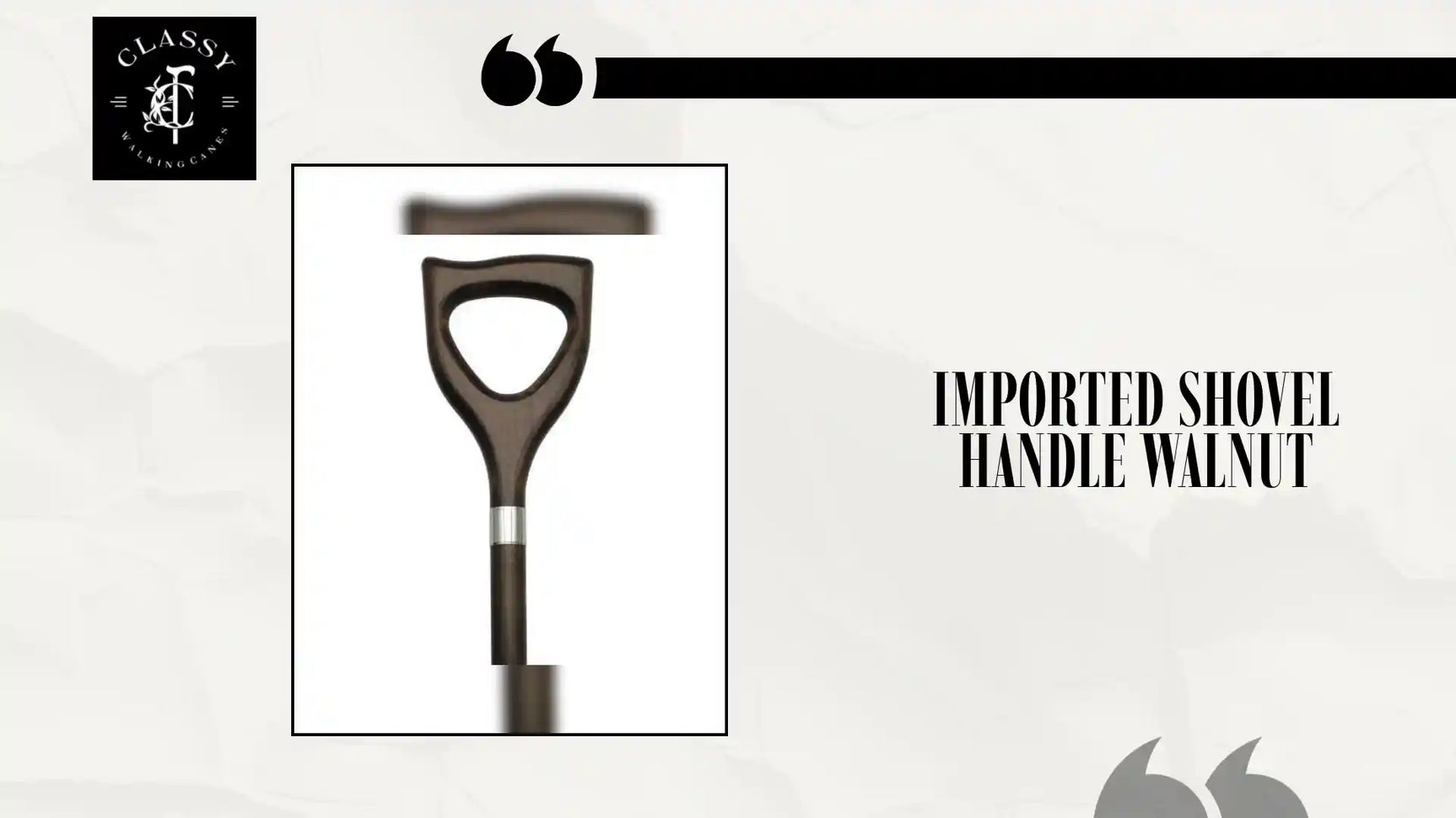 Imported Shovel Handle Walnut by@Outfy