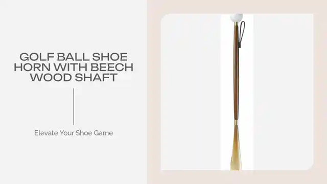 Golf Ball Shoe Horn with Beech Wood Shaft by@Outfy