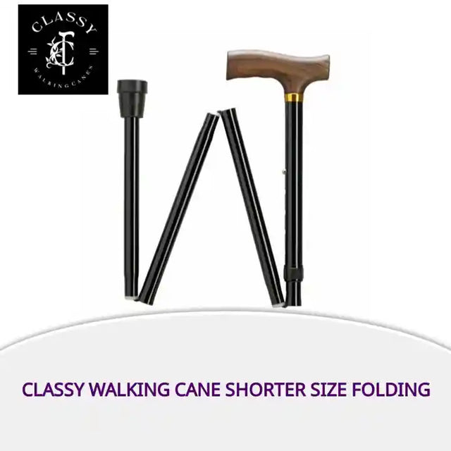 Classy Walking Cane Shorter Size Folding by@Outfy