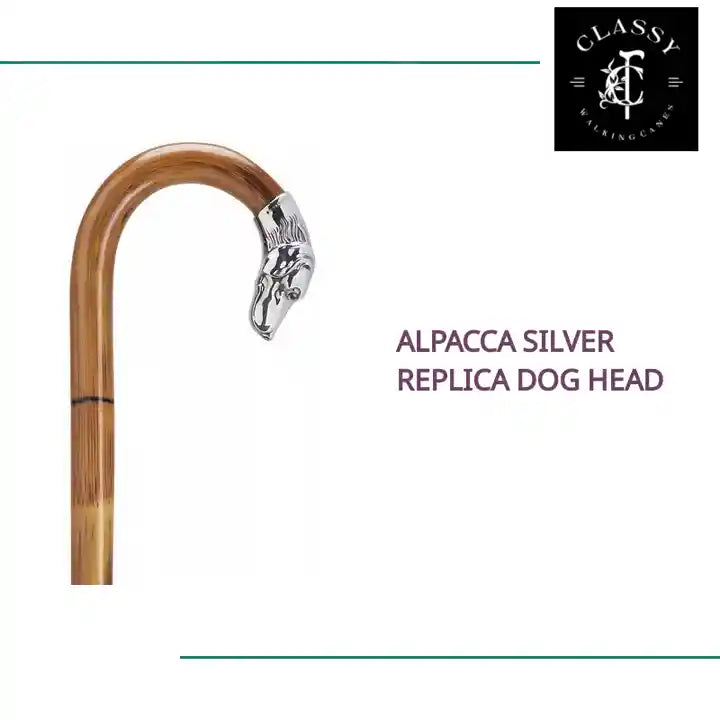 Alpacca Silver Replica Dog Head by@Outfy