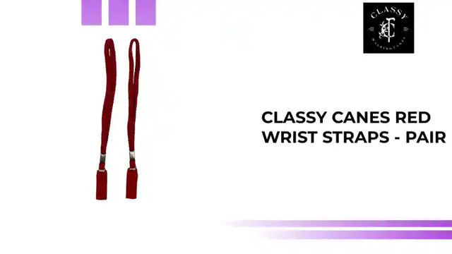 Classy Canes Red Wrist Straps - Pair by@Outfy