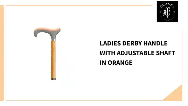 Ladies Derby Handle with Adjustable Shaft in Orange by@Outfy