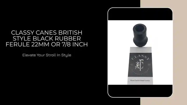Classy Canes British Style Black Rubber Ferule 22mm or 7/8 Inch by@Outfy