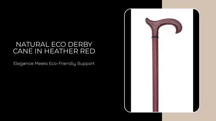 Natural Eco Derby Cane in Heather Red by@Outfy