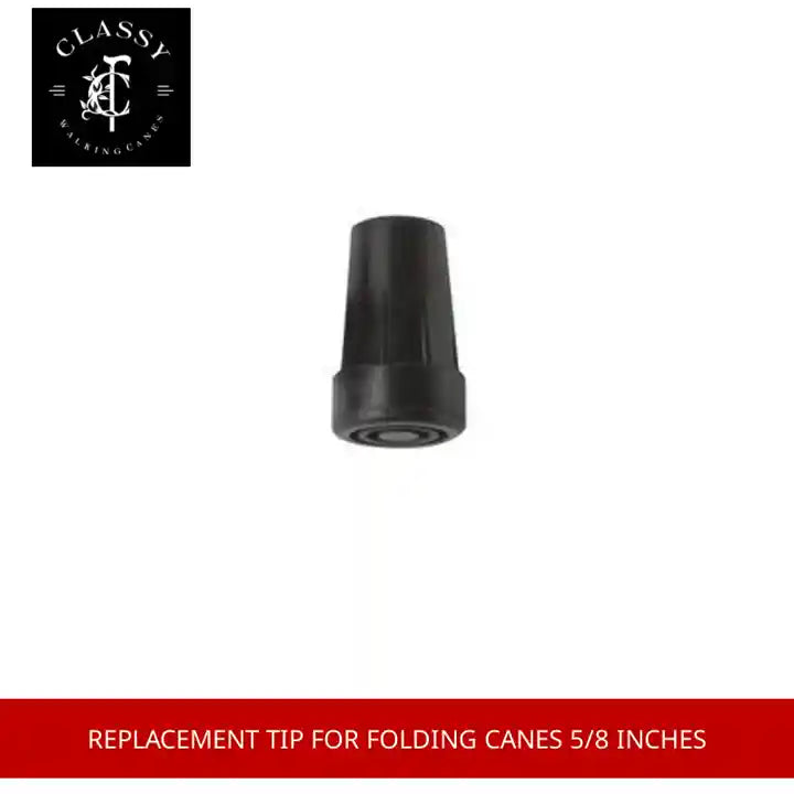 Replacement Tip for Folding Canes 5/8 inches by@Outfy