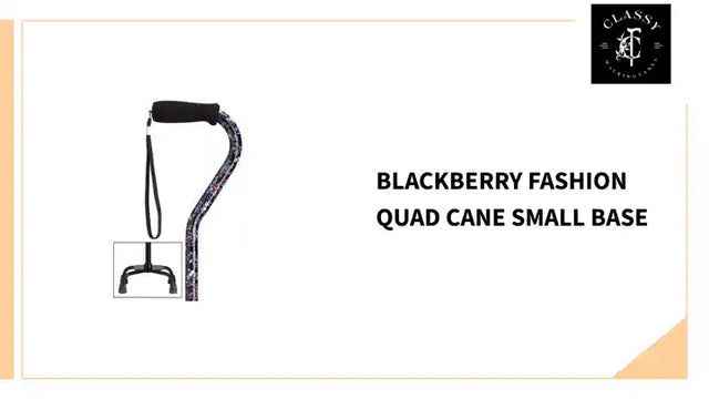 Blackberry Fashion Quad Cane Small Base by@Outfy