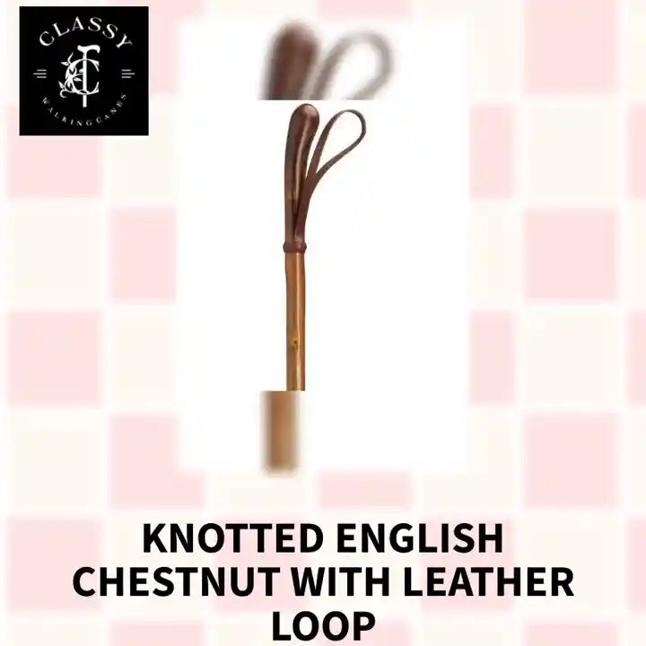 Knotted English Chestnut with Leather Loop by@Outfy