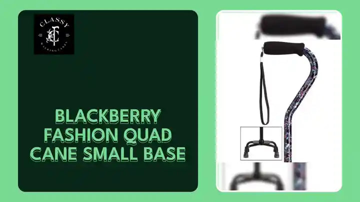 Blackberry Fashion Quad Cane Small Base by@Outfy