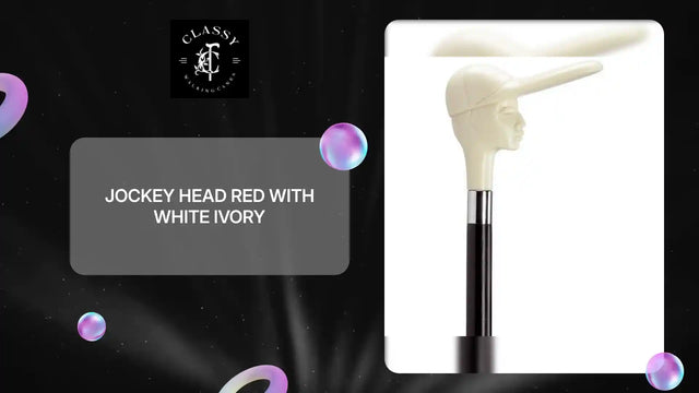 Jockey Head Red with White Ivory by@Outfy