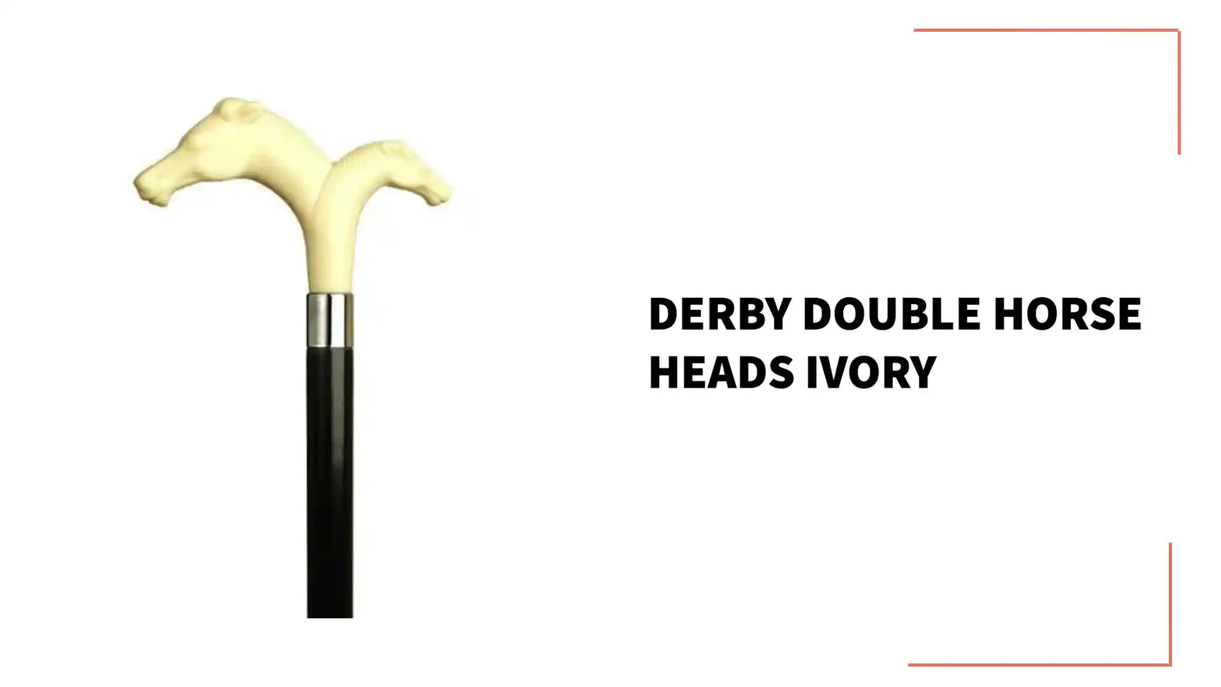 Derby Double Horse Heads Ivory by@Outfy
