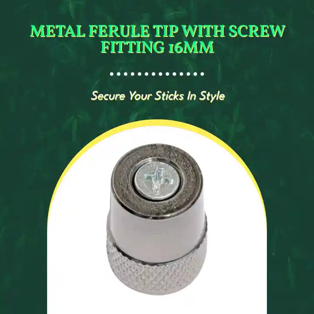 Metal Ferule Tip with Screw Fitting 16mm by@Outfy