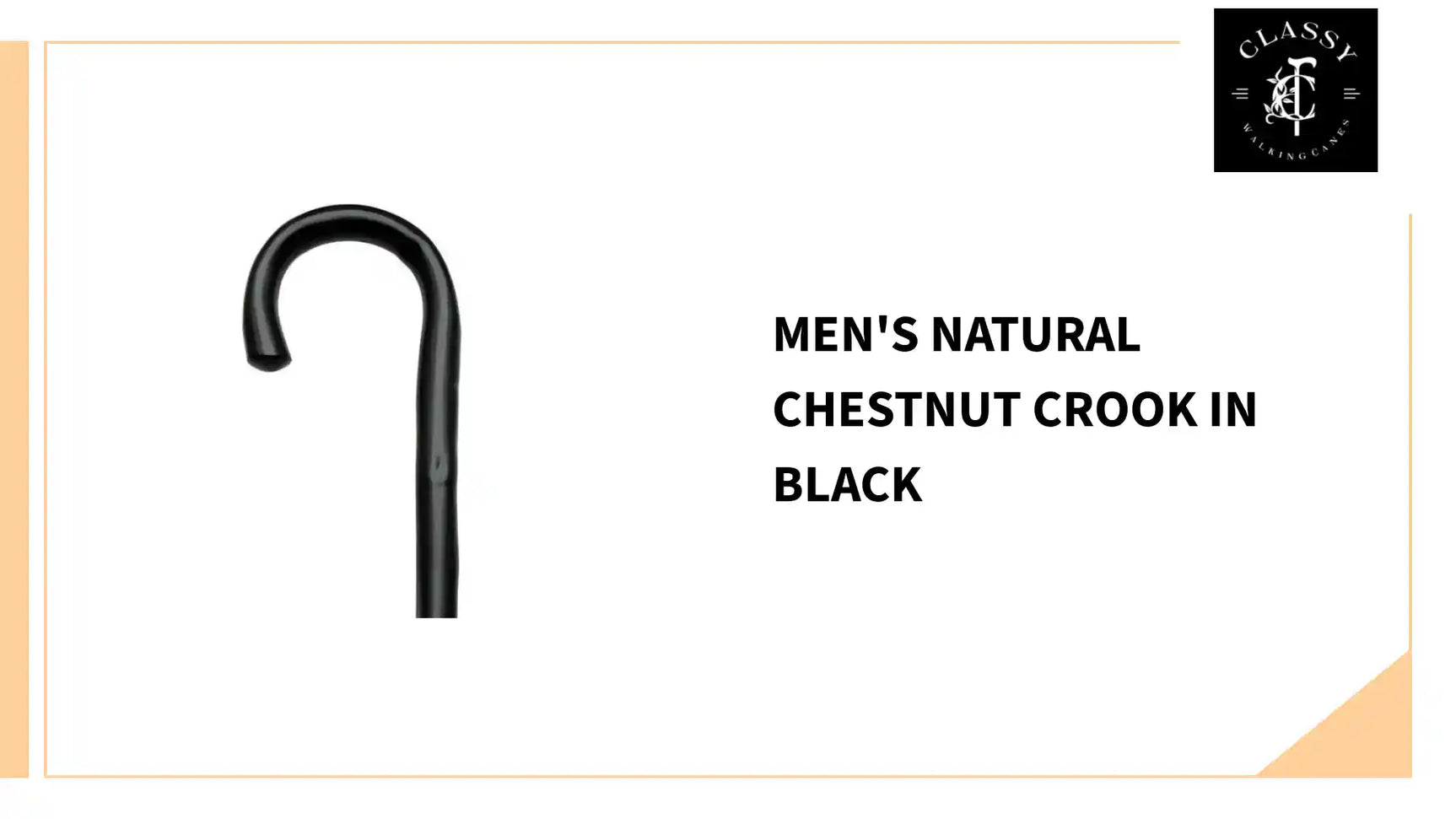 Men's Natural Chestnut Crook in Black by@Outfy