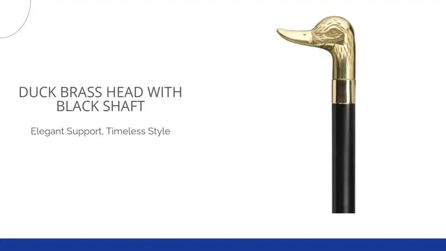Duck Brass Head with Black Shaft by@Outfy