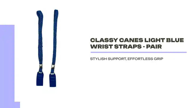 Classy Canes Light Blue Wrist Straps - Pair by@Outfy