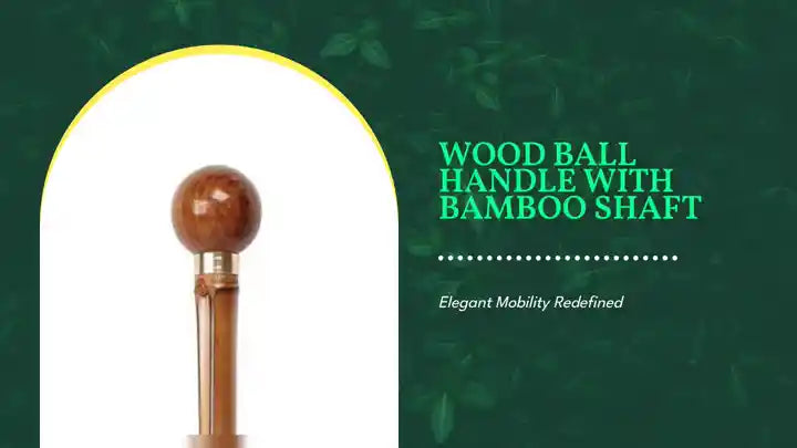 Wood Ball Handle with Bamboo Shaft by@Outfy