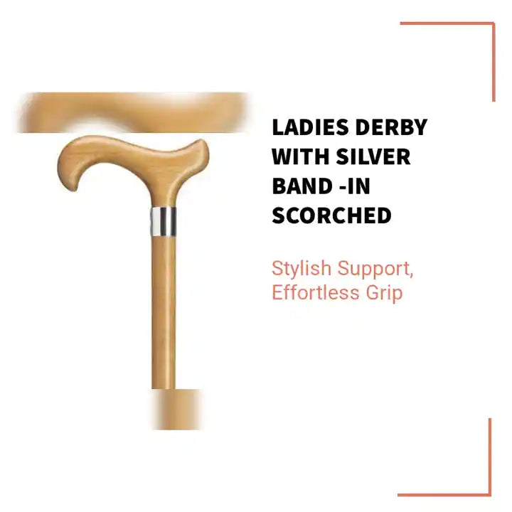 Ladies Derby with Silver Band -in Scorched by@Outfy