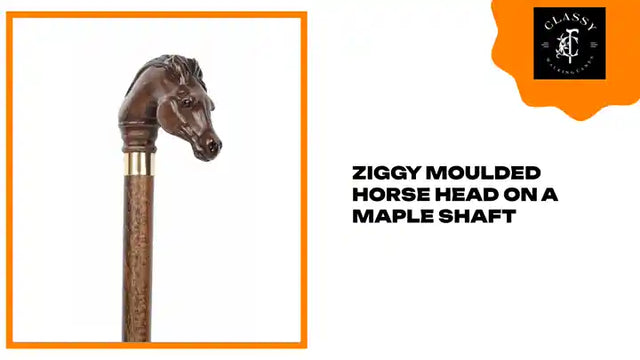 Ziggy Moulded Horse Head on a Maple Shaft by@Outfy