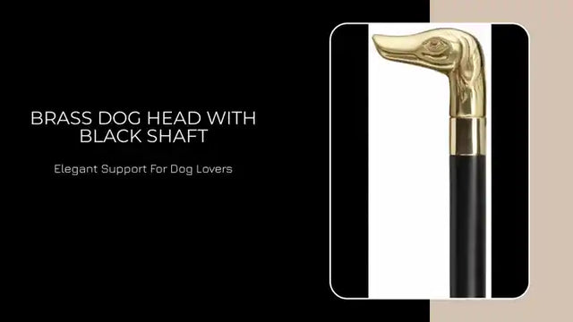 Brass Dog Head with Black Shaft by@Outfy