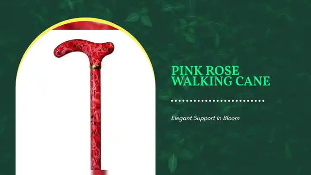 Pink Rose Walking Cane by@Outfy
