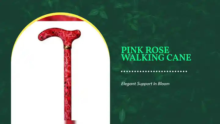 Pink Rose Walking Cane by@Outfy