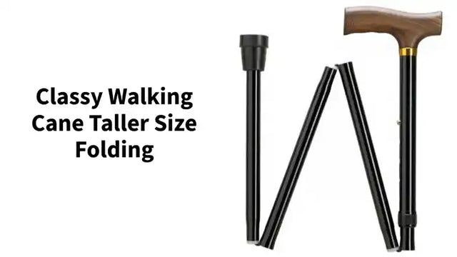 Classy Walking Cane Taller Size Folding by@Outfy