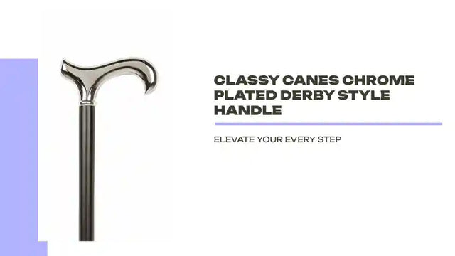 Classy Canes Chrome Plated Derby Style Handle by@Outfy