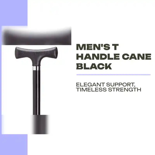 Men's T Handle Cane Black by@Outfy